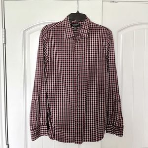 Banana republic, red and purple long sleeve shirt, EUC